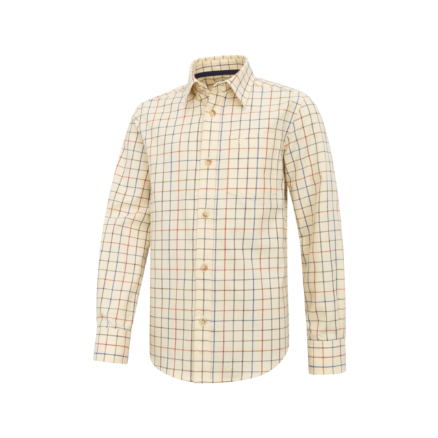 Hoggs Laird Junior Premier Tattersall Shirt Barley 