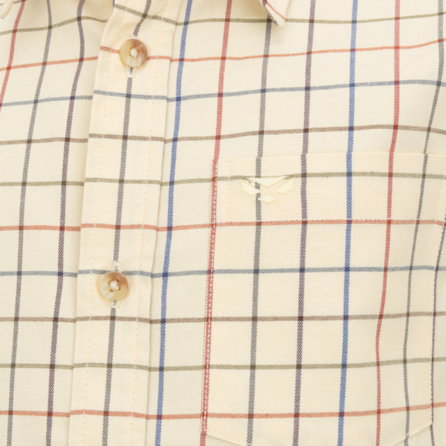 Hoggs Laird Junior Premier Tattersall Shirt Barley 