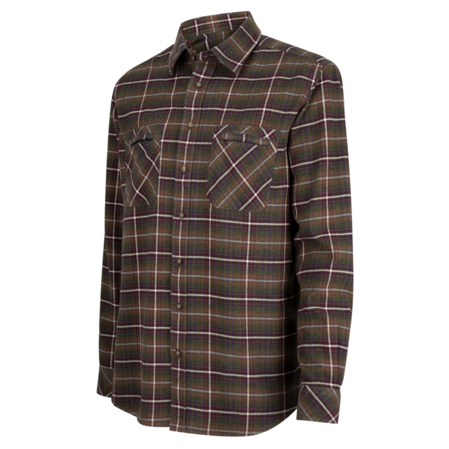 Hoggs Countrysport Hunting Shirt Olive/ Wine 