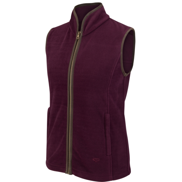 Hoggs Stenton Technical Fleece Gilet Merlot 