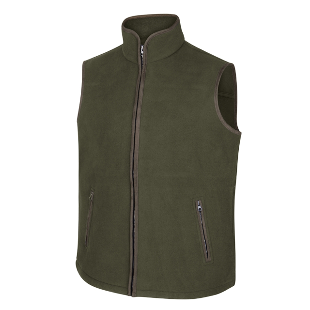 Woodhall Fleece Gilet Green 