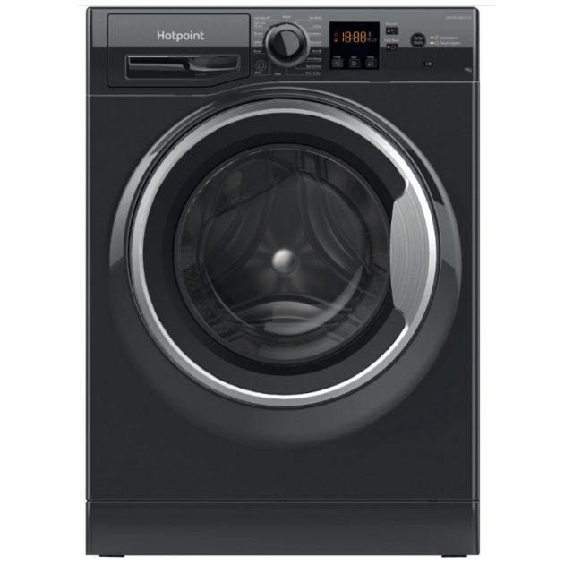 Hotpoint NSWF946BSUK 9kg 1400 Spin Washing Machine - Black