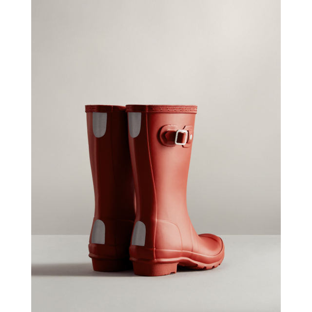 Hunters Original Big Kids Wellington Boots - Red 