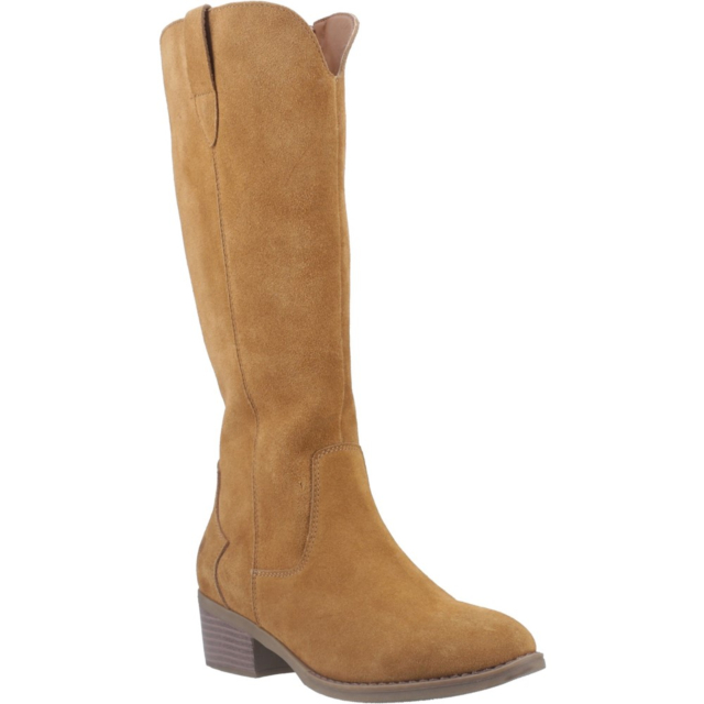 Hush Puppies Isabella Long Boot-Tan 