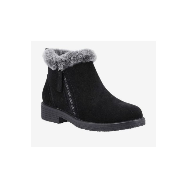 Hush Puppies Marnie Zip Boot- Black 