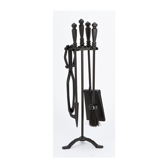 Inglenook FIRE112 5 Piece All Black Cube Top Companion Set