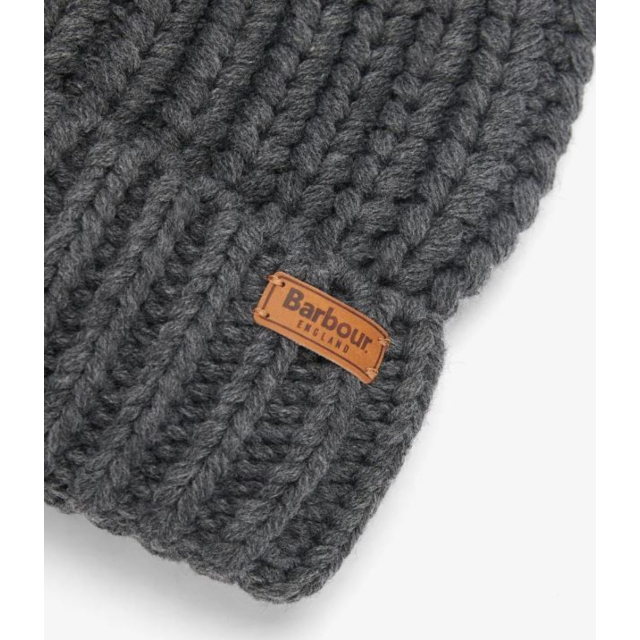Barbour Saltburn Beanie - Charcoal 