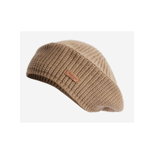 Barbour Beldon Beret Beanie Hat - Honey 