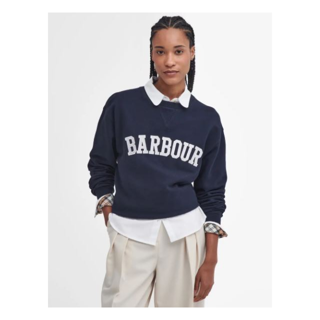 Barbour Northumberland Sweatshirt - Navy/Cloud 