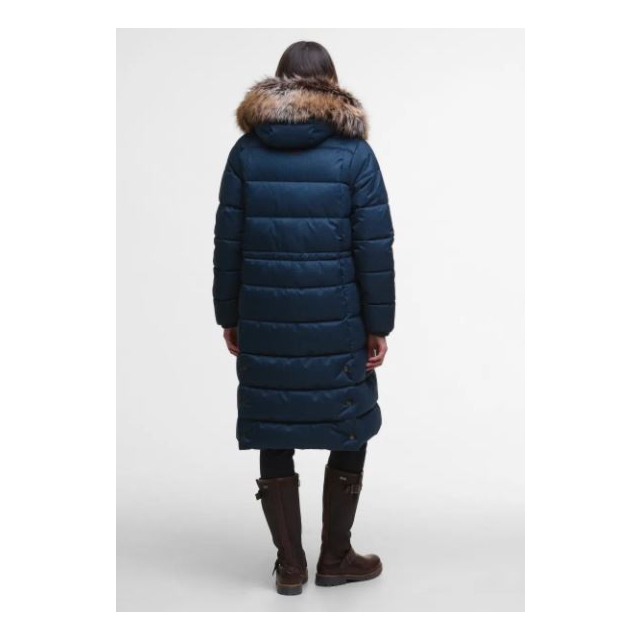Barbour Marjoram Puffer Jacket - Dark Navy/Blackwatch
