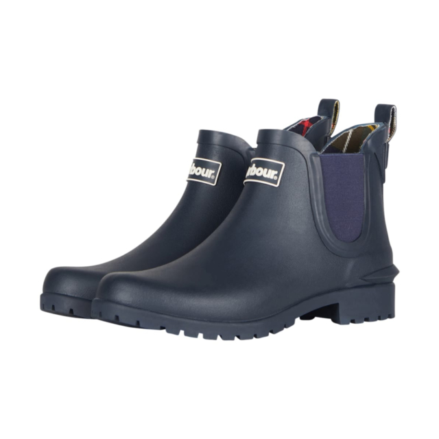 Barbour Wilton Wellington Boots Navy
