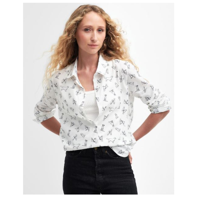 Barbour Safari Shirt Linear - Dog Print