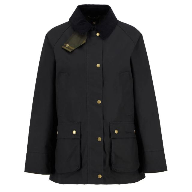 Barbour Acorn Wax Jacket - Black/Classic 