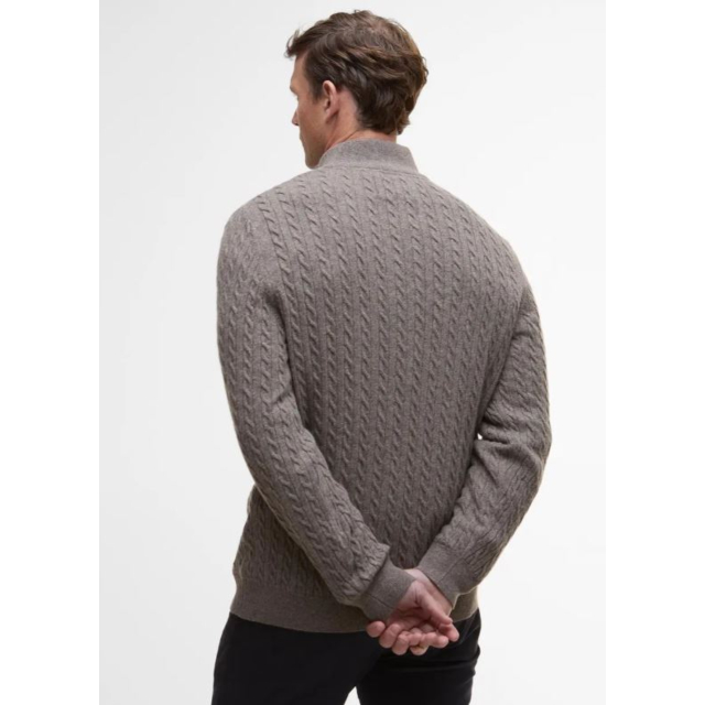Barbour Ramsden Half Zip Jumper - Military Marl