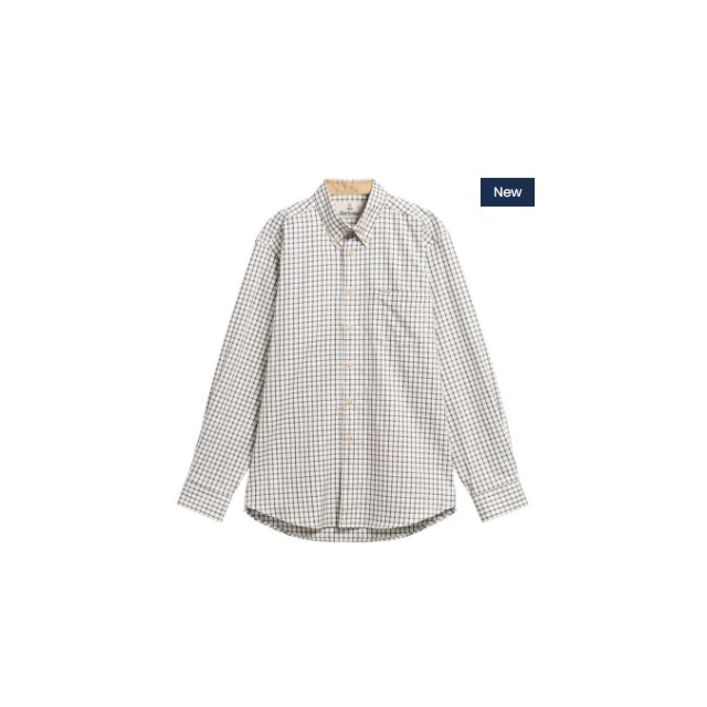 Barbour Sporting Tattersall Shirt Dark Bordeaux 