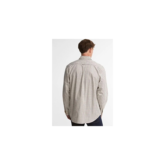 Barbour Sporting Tattersall Shirt Dark Bordeaux 
