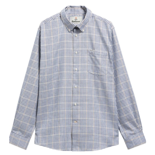 Barbour Henderson Thermo Checked Shirt Deep Blue 