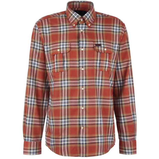 Barbour Singsby Thermo Weave Shirt - Rust