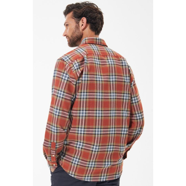 Barbour Singsby Thermo Weave Shirt - Rust