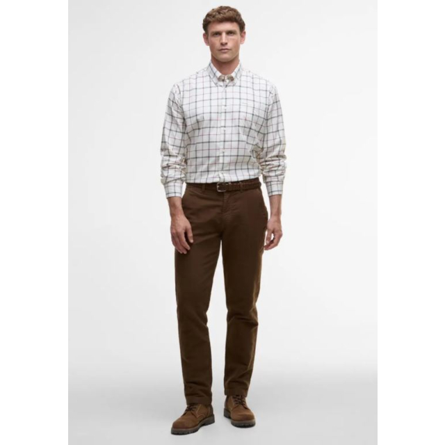 Barbour Deepfell Tattersall Shirt - Fired Brick