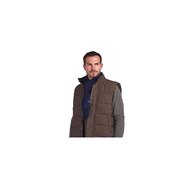 Barbour Plain Lambswool Scarf - Navy 