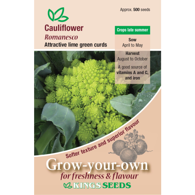 Kings Seeds - Cauliflower Romanesco