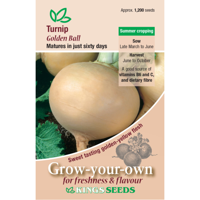 Kings Seeds - Turnip Golden Ball