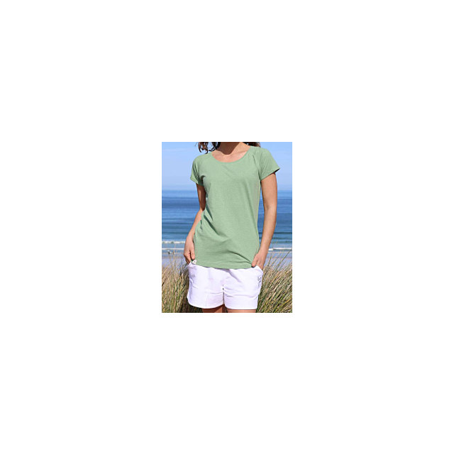 Lazy Jacks Roll Sleeve Top Grass