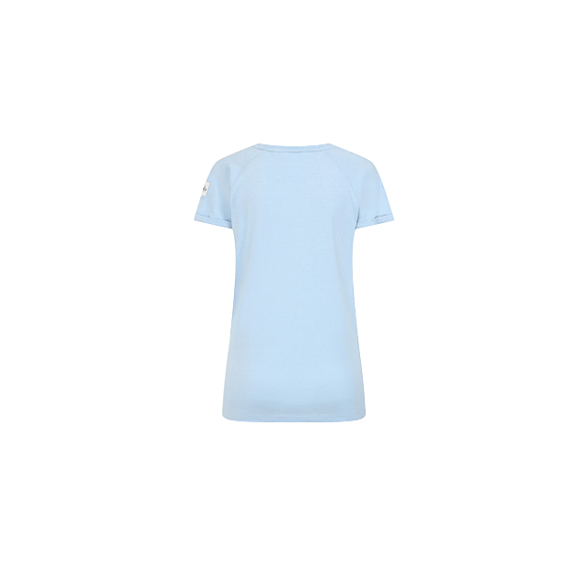 Lazy Jacks Roll Sleeve Top Sky