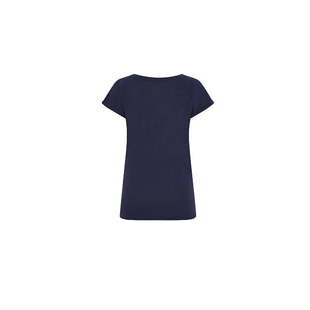 Lazy Jacks Roll Sleeve Top Twilight