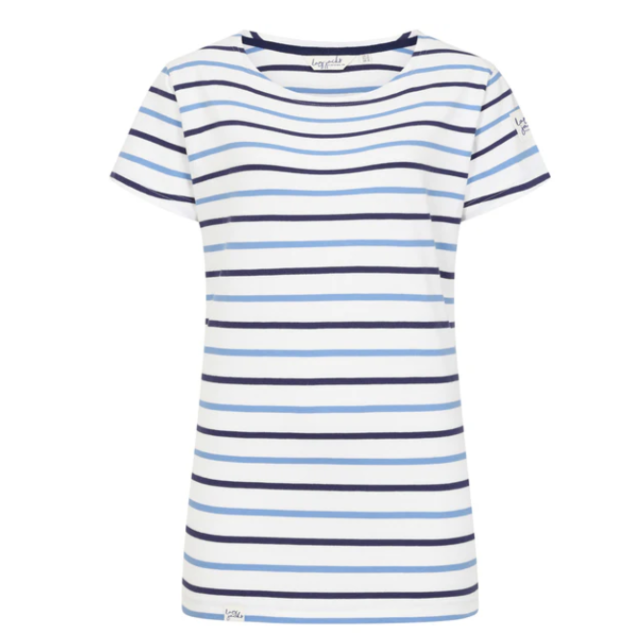 Lazy Jacks Breton Top Blue Stripe