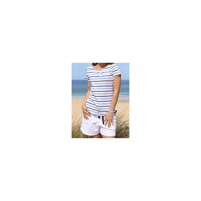 Lazy Jacks Breton Top Blue Stripe