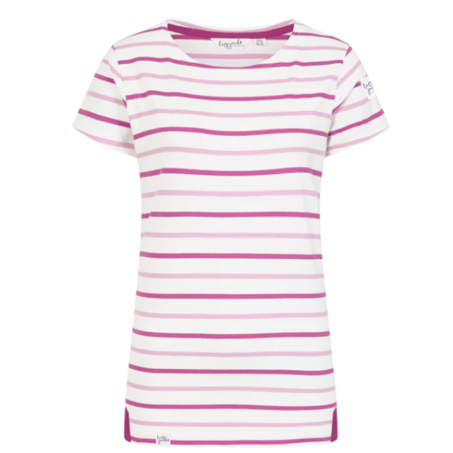 Lazy Jacks Breton Top Pink Stripe