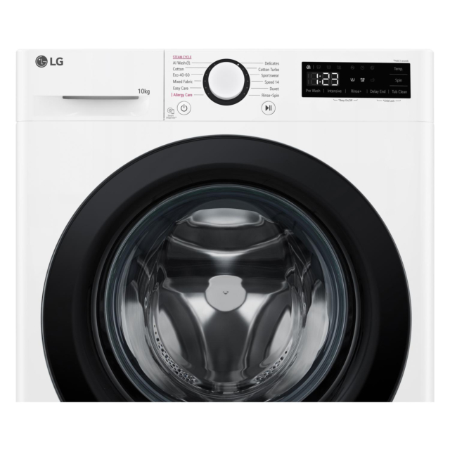 LG F4Y510WBLN 10kg 1400 Spin Washing Machine - White