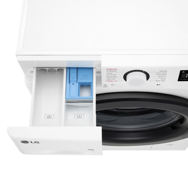 LG F4Y510WBLN 10kg 1400 Spin Washing Machine - White