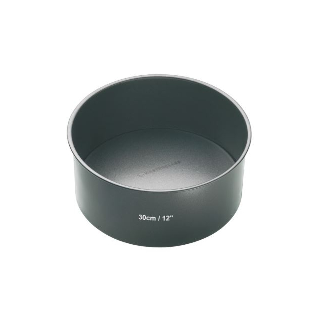 MasterClass Non-Stick Round Loose Base Deep Cake Pan, 30cm