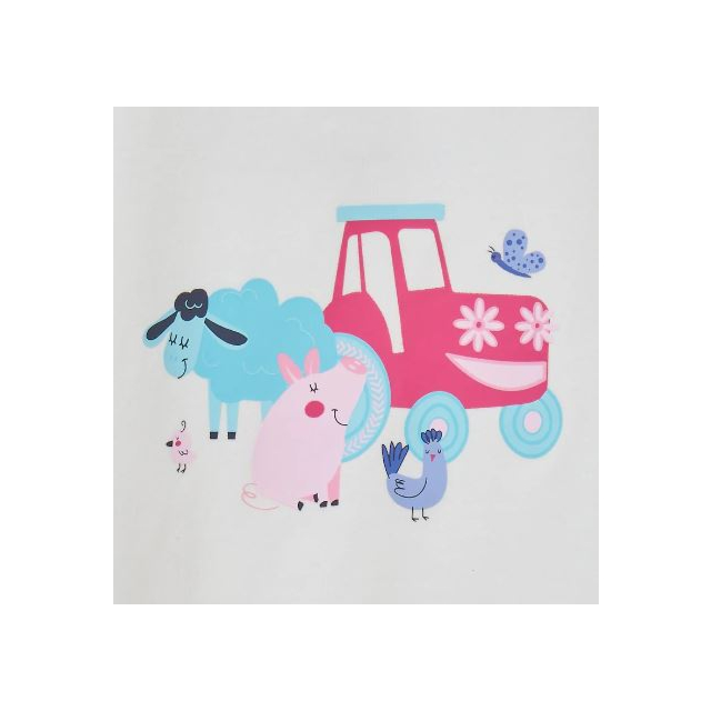 Lighthouse Causeway Swing T-Shirt - Pink Tractor Friends