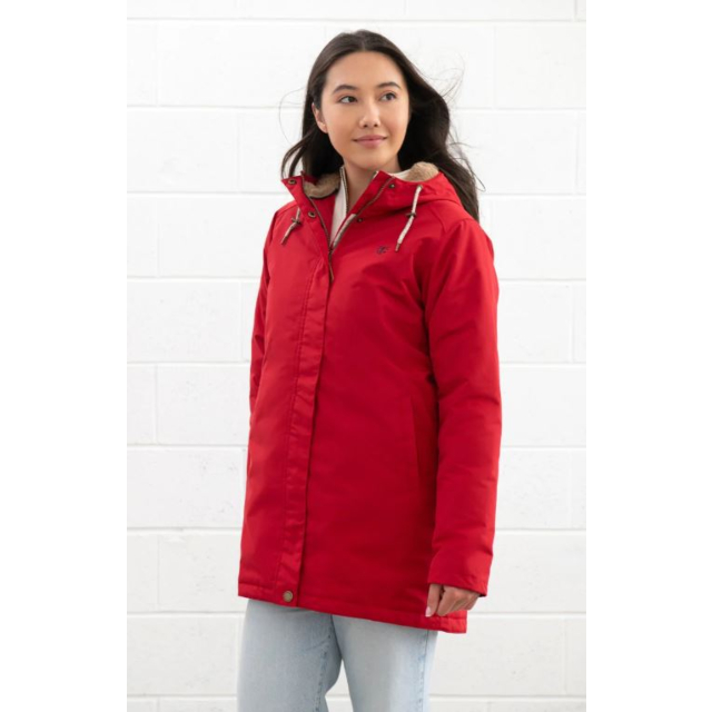 Lighthouse Scarlet Ladies Coat - Red