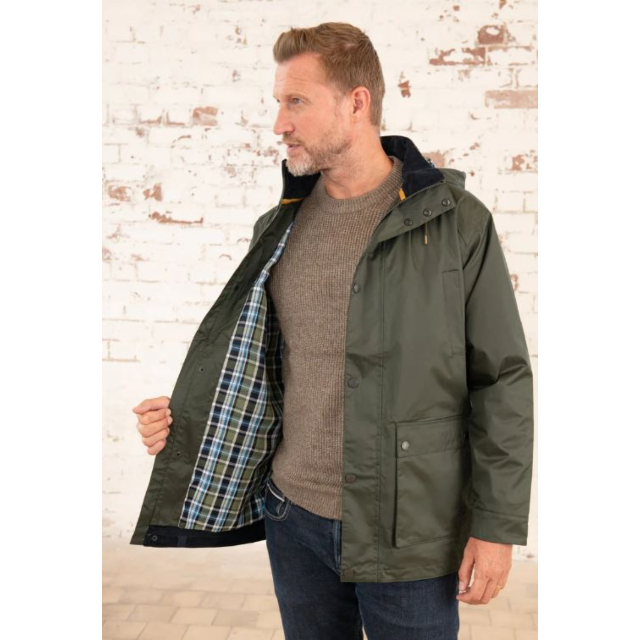 Lighthouse Oxford Mens Coat - Hunter Green