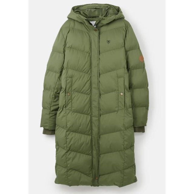 Lighthouse Savannah Ladies Long Coat - Olive