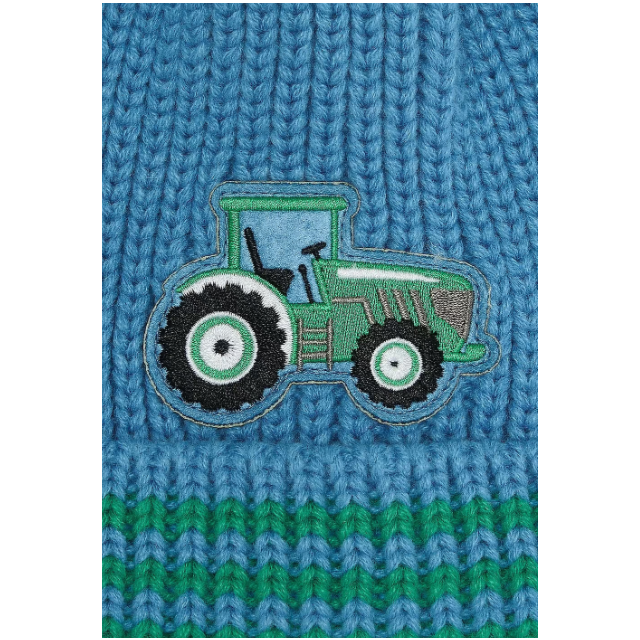 Lighthouse Bobbie Hat Green Tractor 