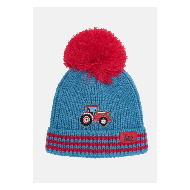 Lighthouse Bobbie Hat Red Tractor 