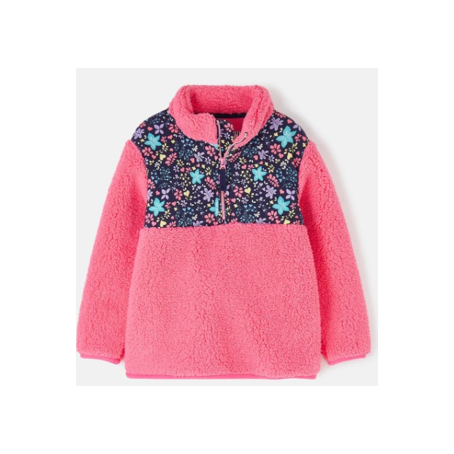 Cassie Fleece Pink With Floral Print 