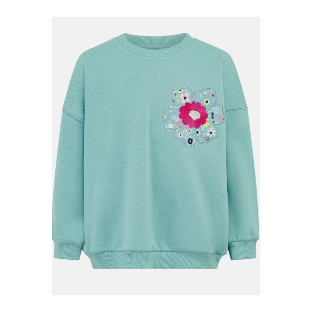 Lighthouse Flora Sweatshirt Pastel Teal 