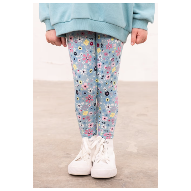 Lighthouse Mollie Leggings Pastel Teal Floral 