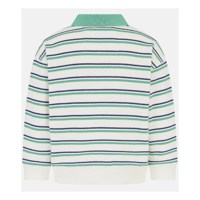 Lighthouse Myles Jersey - Sea Green & Navy Stripe