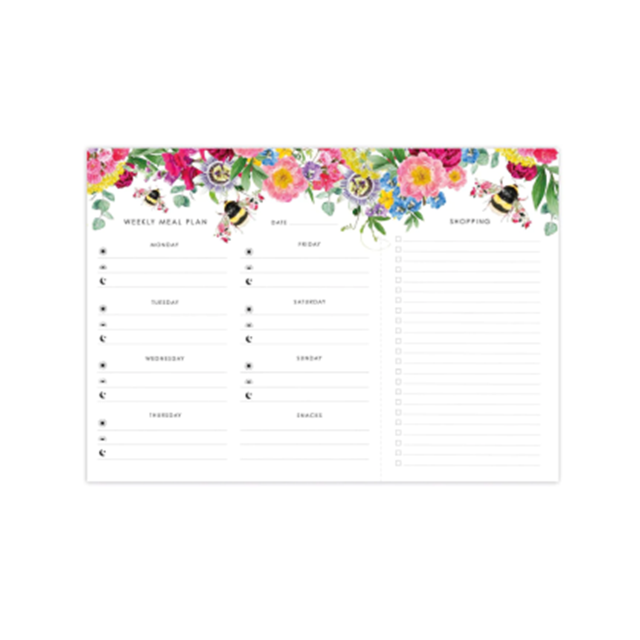 Lola Deisgn Bee A4 Magnetic Weekly Meal Planner