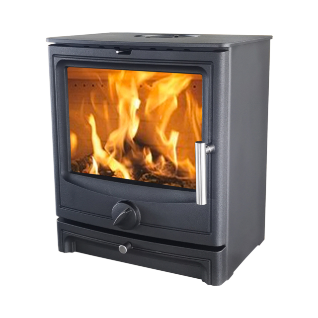 Ecoflame 1 5kW Multi-Fuel Stove - Black 