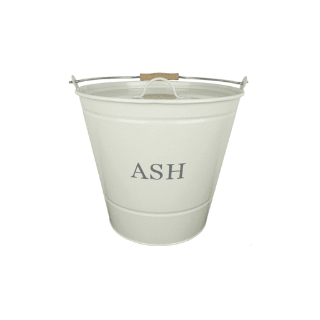 Manor 0349 Ash Bucket with Lid - Cream