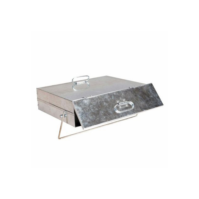 Manor 0569 Ash Carrier with Lid - Galvanised Steel